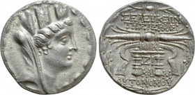 SELEUKIS & PIERIA. Seleukeia Pieria. Tetradrachm (105/4-83/2 BC). Dated CY 17 (93/2 BC)
