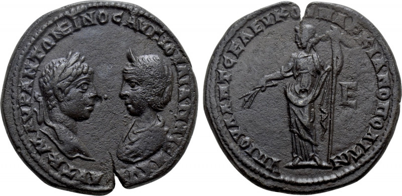 MOESIA INFERIOR. Marcianopolis. Elagabalus, with Julia Maesa (218-222). Pentassa...