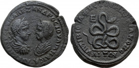 MOESIA INFERIOR. Marcianopolis. Severus Alexander with Julia Maesa (222-235). Ae Pentassarion. Tiberius Julius Festus, legatus consularis