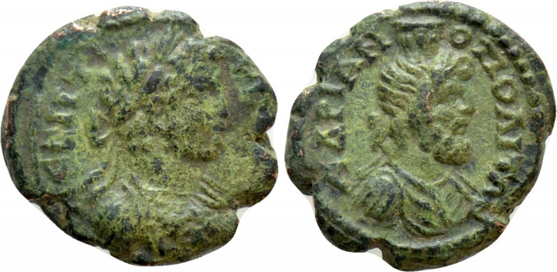 THRACE. Hadrianopolis. Geta (209-211). Ae. 

Obv: Λ CEΠTI ΓETA KAI. 
Laureate...