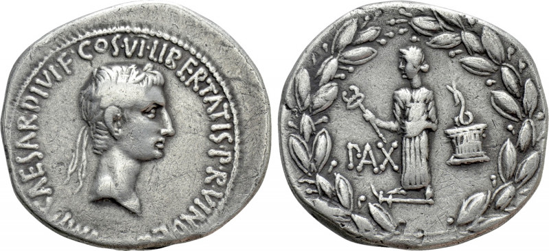 IONIA. Ephesus. Octavian. Cistophorus (Circa 28 BC).

Obv: IMP CAESAR DIVI F C...