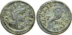 PHRYGIA. Laodicea. Pseudo-autonomous. Time of Septimius Severus (193-211). Ae. Dated CY 88 (210/1)