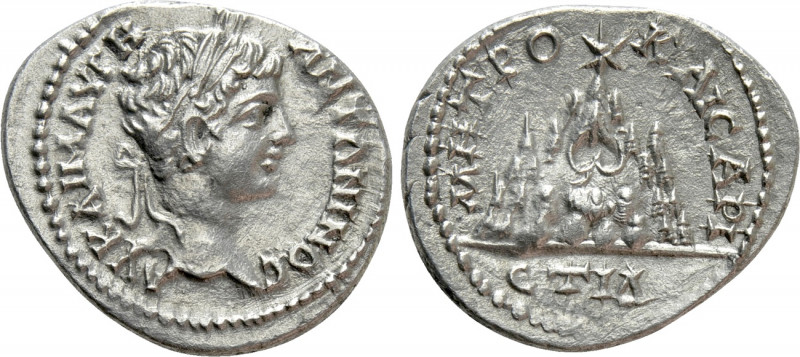 CAPPADOCIA. Caesarea. Caracalla (198-217). Drachm. Dated RY 14 (205/6). 

Obv:...