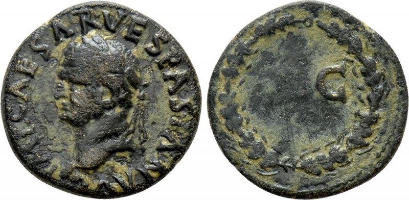 SELEUCIS & PIERIA. Antioch. Vespasian (69-79). Semis. 

Obv: IMP CAESAR VESPAS...