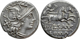 L. SAUFEIUS. Denarius (152 BC). Rome