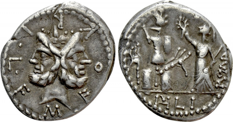 M. FURIUS L.F. PHILUS. Denarius (120 BC). Rome. 

Obv: M FOVRI L F. 
Laureate...