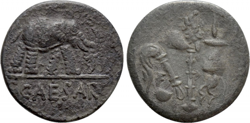 JULIUS CAESAR. Denarius (49 BC). Military mint traveling with Caesar. 

Obv: C...