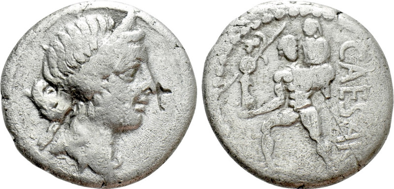 JULIUS CAESAR. Denarius (48-47 BC). Military mint traveling with Caesar in North...