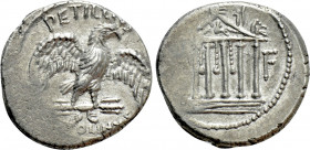 PETILLIUS CAPITOLINUS (41 BC). Denarius. Rome