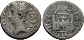 AUGUSTUS (27 BC-14 AD). Denarius. Emerita. P. Carisius, legatus pro praetore