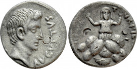 AUGUSTUS (27 BC-14 AD). Denarius. Petronius Turpilianus, moneyer. Rome