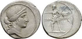 AUGUSTUS (27 BC-14 AD). Denarius. Uncertain mint in Italy, possibly Brundisium or Rome
