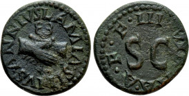 AUGUSTUS (27 BC-14 AD). Quadrans. Rome. Lamia, Silius & Annius, moneyers