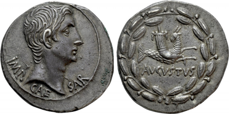 AUGUSTUS (27 BC-14 AD). Cistophorus. Ephesus. 

Obv: IMP CAESAR. 
Bare head r...