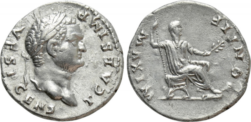 TITUS (Caesar, 69-79). Denarius. Rome. 

Obv: T CAES IMP VESP CENS. 
Laureate...