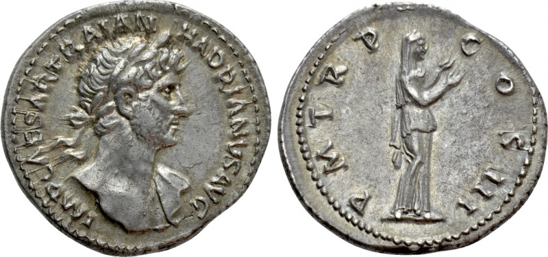 HADRIAN (117-138). Denarius. Rome. 

Obv: IMP CAESAR TRAIAN HADRIANVS AVG. 
L...