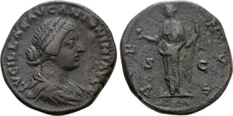 LUCILLA (Augusta, 164-182). Sestertius. Rome. 

Obv: LVCILLAE AVG ANTONINI AVG...