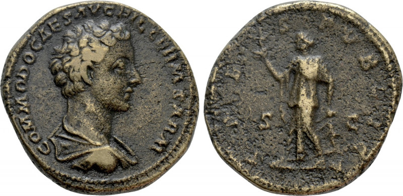 COMMODUS (Caesar, 166-177). As. Rome. 

Obv: COMMODO CAES AVG FIL GERM SARM. ...