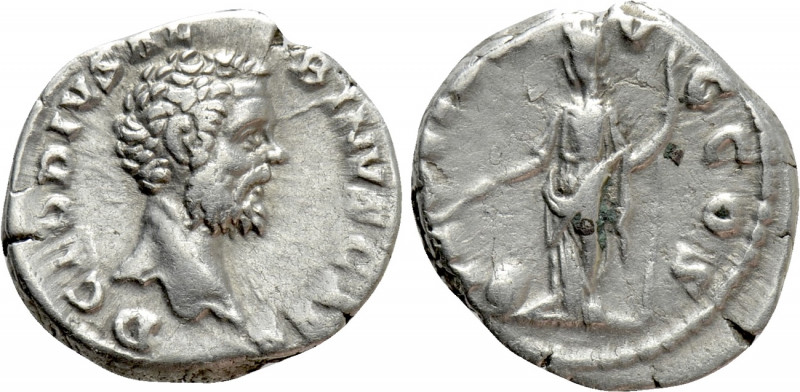 CLODIUS ALBINUS (Caesar, 193-195). Denarius. Rome. 

Obv: D CLODIVS ALBINVS CA...