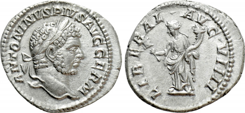CARACALLA (197-217). Denarius. Rome. 

Obv: ANTONINVS PIVS AVG GERM. 
Laureat...