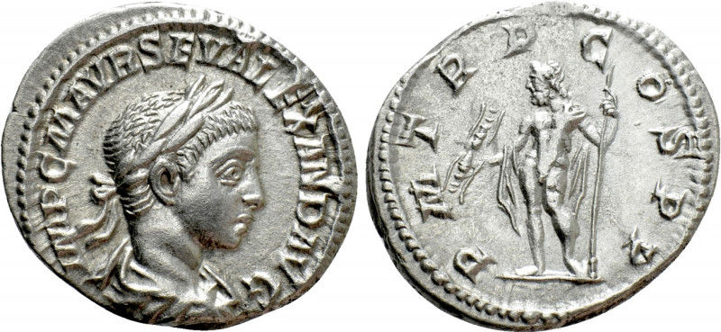 SEVERUS ALEXANDER (222-235). Denarius. Rome. 

Obv: IMP C M AVR SEV ALEXAND AV...