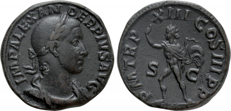 SEVERUS ALEXANDER (222-235). Sestertius. Rome. 

Obv: IMP ALEXANDER PIVS AVG. ...
