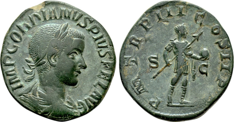 GORDIAN III (238-244). Sestertius. Rome. 

Obv: IMP GORDIANVS PIVS FEL AVG. 
...