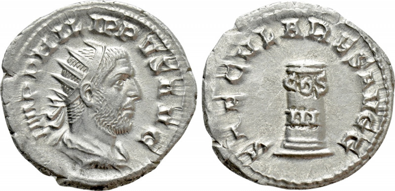 PHILIP I 'THE ARAB' (244-249). Antoninianus. Rome. Saecular Games/ 1000th Annive...