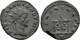 DIVUS CLAUDIUS II GOTHICUS (Died 270). Antoninianus. Mediolanum