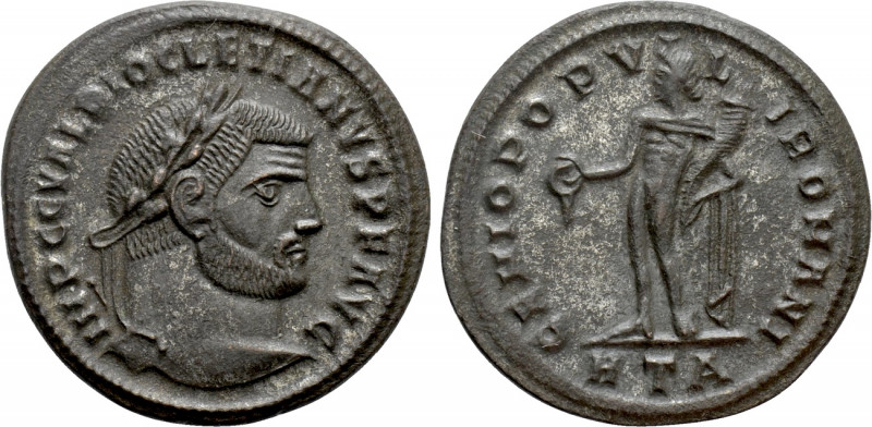 DIOCLETIAN (284-305). Follis. Heraclea. 

Obv: IMP C C VAL DIOCLETIANVS P F AV...