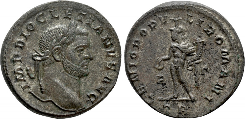 DIOCLETIAN (284-305). Follis. Treveri. 

Obv: IMP DIOCLETIANVS AVG. 
Laureate...