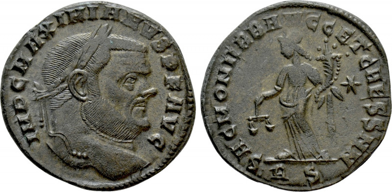 MAXIMIANUS HERCULIUS (286-305). Follis. Rome. 

Obv: IMP C MAXIMIANVS P F AVG....