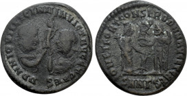 LICINIUS I with LICINIUS II (308-324). Follis. Nicomedia