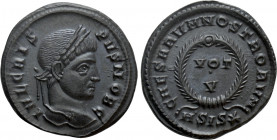 CRISPUS (Caesar, 316-326). Follis. Siscia