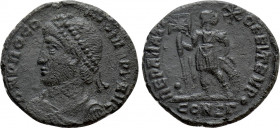 PROCOPIUS (365-366). Follis. Constantinople