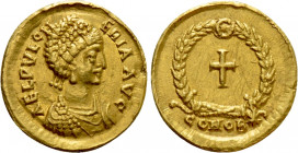 AELIA PULCHERIA (Augusta, 414-453). GOLD Tremissis. Constantinople