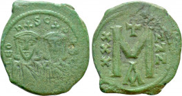 LEO V THE ARMENIAN with CONSTANTINE (813-820). Follis. Constantinople