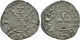 CRUSADERS. Latin Kingdom of Jerusalem. John of Brienne (1210-1225). BI Denier. Damietta