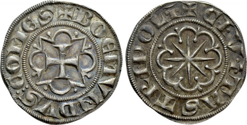 CRUSADERS. Tripoli. Bohémond VI (1251-1275). Gros. 

Obv: BOЄMVNDVS COMЄS. 
C...