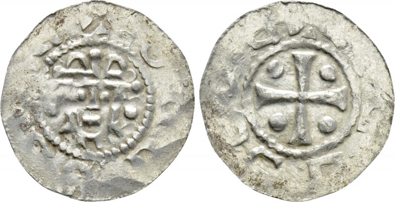 GERMANY. Jever. Ordulf or Otto (1059-1071). Denar. 

Obv: Crowned facing bust....