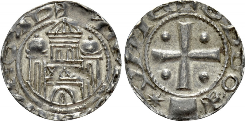 GERMANY. Münster. Bishopric. Pfennig (Circa 1150-1190). 

Obv: Monastery façad...