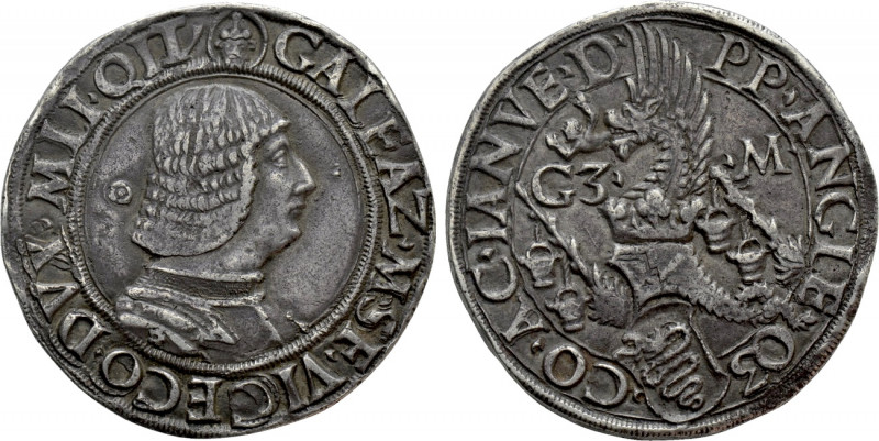 ITALY. Milano. Galeazzo Maria Sforza (1466-1476). Testone. 

Obv: GALEAZ M SF ...