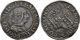 ITALY. Milano. Galeazzo Maria Sforza (1466-1476). Testone