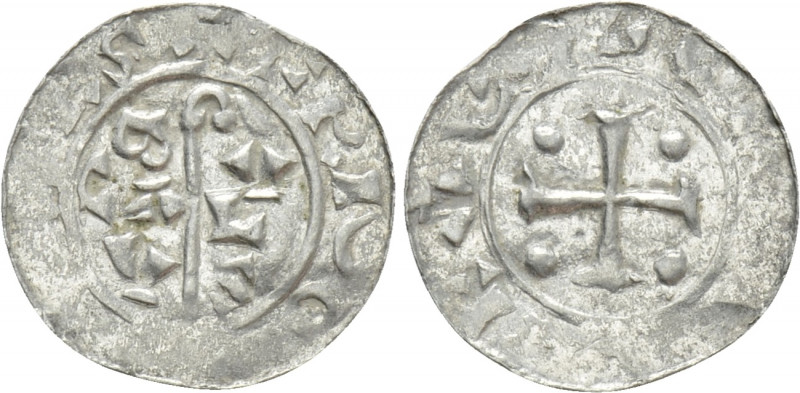 NETHERLANDS. Utrecht. Bernold (Bishop, 1040-1054). Denar. Groningen. 

Obv: BA...