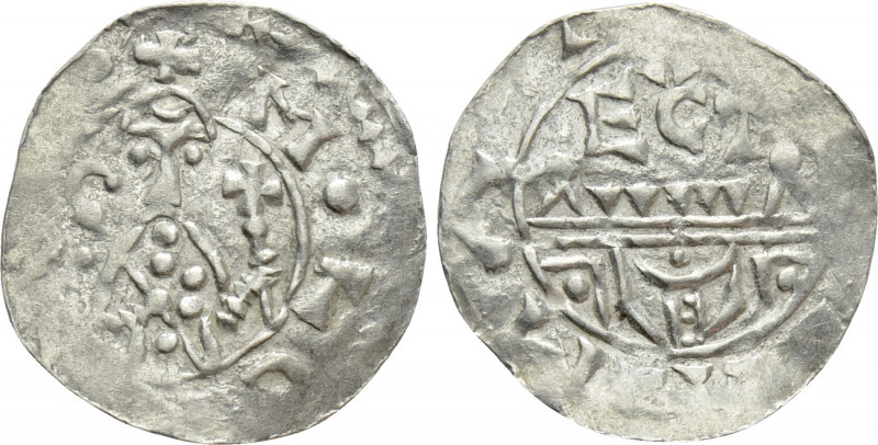 NETHERLANDS. Utrecht. Wilhelm de Ponte (1054-1076). Denar. 

Obv: Wilhelm stan...