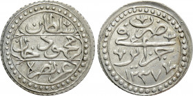 ALGERIA. Ottomans. Mahmud II (1808-1830). 1/4 Budju (AH 1237 / AD 1822)