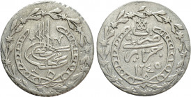 ALGERIA. Ottomans. Mahmud II (1808-1830). 1/6 Budju (AH 1245 / AD 1830)