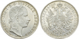 AUSTRIAN EMPIRE. Franz Joseph I (1848-1916). 1 Gulden / 1 Florin (1861). Vienna (Wien)