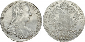 HOLY ROMAN EMPIRE. Maria Theresia (1740-1780). Reichstaler (1780 AH - GS). Karlsburg restrike of Vienna mint, issued 1812-1820