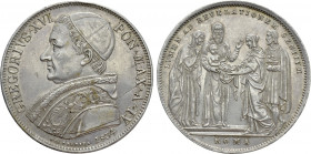 ITALY. Papal States. Gregorius XVI (1831-1846). Scudo (1834/IV). Rome